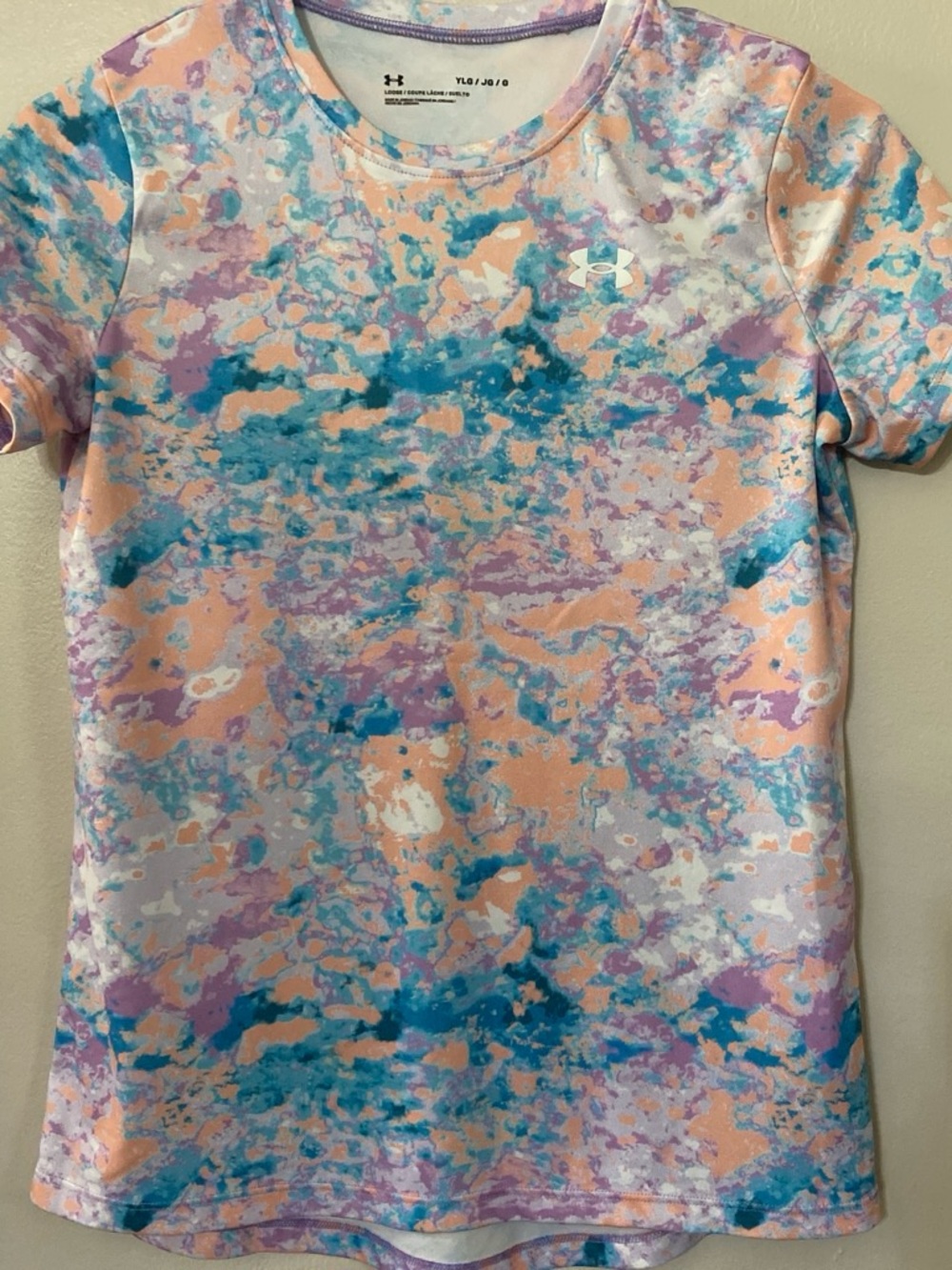 Under Armour Pastel Marble Print Short Sleeve Performance Tee